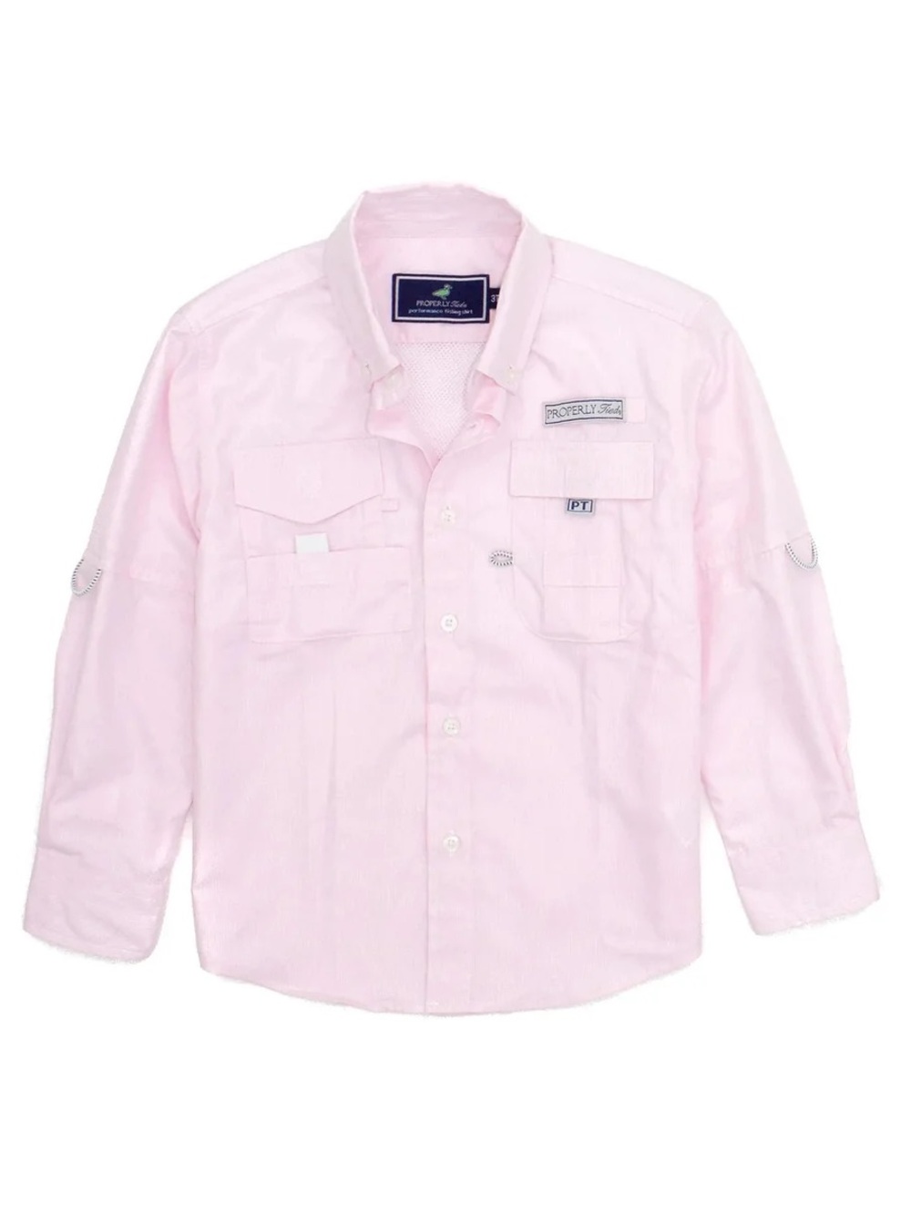 Properly Tied Pink Long-Sleeve Fishing Shirt